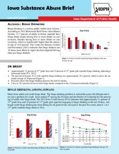 Iowa Substance Abuse Brief June 2014 Issue 3 Iowa Department of Public Health  ALCOHOL: BINGE DRINKING