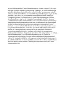 Die Geschichte der deutschen chemischen Farbenindustrie von den 1820er bis in die 1930erJahre, über 100 Jahre ‚deutscher Forschergeist und Tatendrang‘, das ist das Grundrezept für Karl Aloys Schenzingers Sachbuchbe