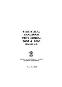 STATISTICAL HANDBOOK WEST BENGAL