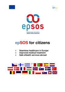epSOS for citizens     Seamless healthcare in Europe