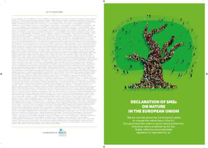 LIST OF SIGNATORIES  Ecoworks (Belgium) • Out of use (Belgium) • Linea trovata (Belgium) • Aperanti Agrotoursim (Cyprus) • One Step Further (Cyprus) • Lightblack Solutions (Cyprus) • G.S. Ecophysis Ltd (Cypru