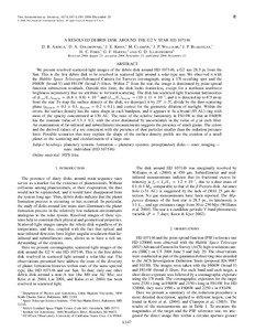 Circumstellar discs / Protoplanetary disk / HD 141569 / Debris disk / Coronagraph / Kuiper belt / Circumstellar disk / Cosmic distance ladder / Corona / Astronomy / Physics / Astrophysics