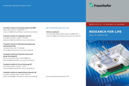 Fraunhofer Group for Microelectronics / Fraunhofer Society / Laboratories / Science