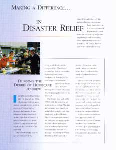 Making a Difference... in Disaster Relief