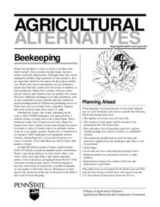 AGRICULTURAL ALTERNATIVES http://agalternatives.aers.psu.edu  Beekeeping