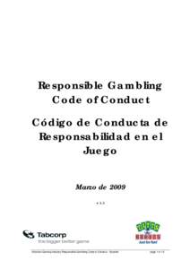 Microsoft Word - Spanish Egm Gaming Code Staff Opt[removed]doc