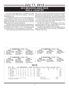 Meadowlands Pace Media Guide 2011.indd
