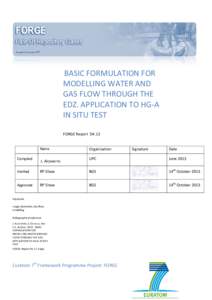 SIMPLIFIED MODELLING OF THE HGA TEST