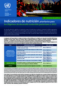 © Patrick Webb[removed]NUTRITION AND THE POST-2015 SUSTAINABLE DEVELOPMENT GOALS SP - informe de política
