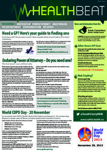 Advertisement  THIS EDITION: HOW TO GET A GP POWER OF ATTORNEY ? MALES! WHEN DID n  n