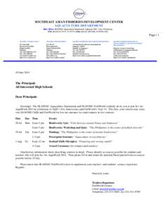 Organizations associated with the Association of Southeast Asian Nations / Southeast Asian Fisheries Development Center / Guimaras / Fishing / Aquaculture / Fish / Iloilo City / Biodiversity / Biology / Fisheries / Asia