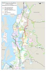 BNSF Woodinville Subdivision (N. Renton to Snohomish) Granite Falls  Existing Rail Lines and Regional Trails