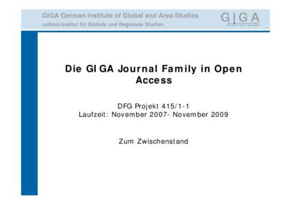 Microsoft PowerPoint - Holtz_GIGA Journal Family Vorstellung.ppt