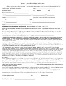Microsoft Word - Youth Registration Form.doc