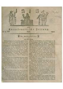 ISIS - Encyclopädische Zeitung, November/Dezember 1817