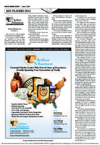 12  CHEESE MARKET NEWS® — June 3, 2011 KEY PLAYERS PLAYERS 2011