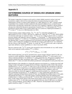Chemistry / Colorado Plateau / Actinides / Economic geology / Natural uranium / Colorado River / Spring / Isotope geochemistry / Isotopes of uranium / Geography of the United States / Geography of Arizona / Uranium