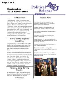 Page 1 of 3  September 2014 Newsletter  Political