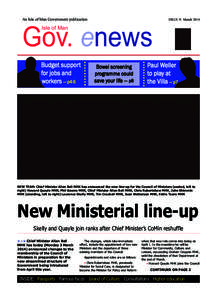 March 2014 e-newsletter:IN FOCUS AUTUMN[removed]14:31 Page 1  An Isle of Man Government publication Gov. enews