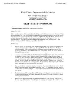 CALIFORNIA CLAPPER RAIL TRENDS[removed]APPENDIX 2 - Page 1 CALIFORNIA CLAPPER RAIL TRENDS 2005