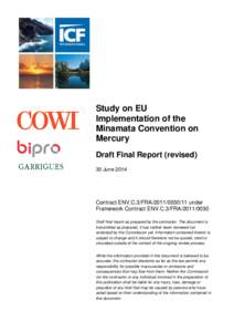 ‘  Study on EU Implementation of the Minamata Convention on Mercury