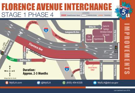 Santa Fe Springs Bridge Stage 1 Phase 4 Map