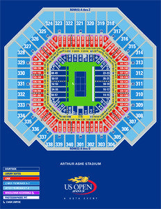 2013 Arthur Ashe Seating Chart