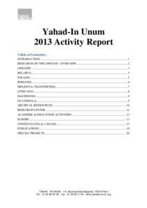 24012014Yahad_ActivityReport2103_FINAL_ENG