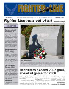Vol. 33, No. 12  December 1, 2007 Fighter Line rruns uns out of ink