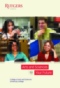 Arts and Sciences for College of Arts and Sciences University College  Your Future