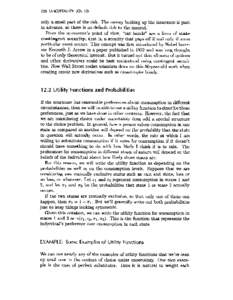 220 UNCERTAINTY  (Ch. 12) only a small part of the risk. The money backing up the insurance is paid in advance, so there is no default risk to the insured.