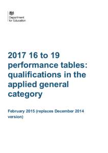Applied General quals for 2017 performance tables