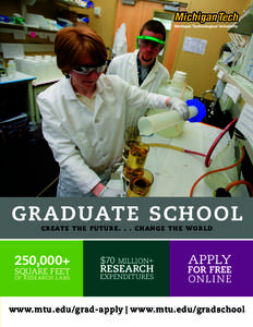 graduate school create the future. . . change the world 250,000+  SQUARE FEET