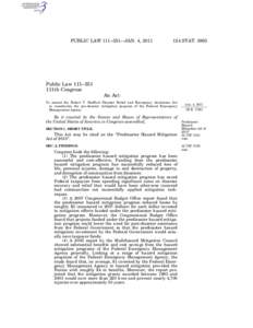 Humanitarian aid / Occupational safety and health / Federal Emergency Management Agency / Stafford Disaster Relief and Emergency Assistance Act / Disaster / Management / Disaster Mitigation Act / Local Mitigation Strategy / Emergency management / Public safety / Disaster preparedness