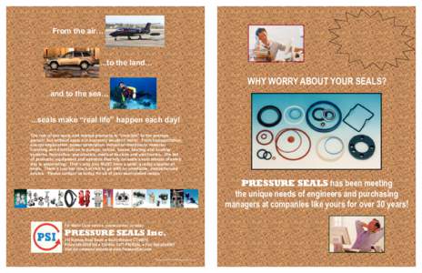 Pressure Seals company brochure