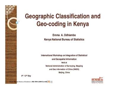 Censuses / Genealogy / Demography / Survey methodology / Kenya National Bureau of Statistics / Kenya / Census geographic units of Canada / Census / Rural area