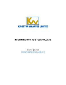 Microsoft Word - Kingston Wharves Jun 2015 quarter report FINAL