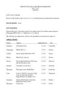 DOWNSTATE LOCAL RECORDS COMMISSION