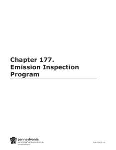Chapter 177. Emission Inspection Program PUB[removed]www.dmv.state.pa.us