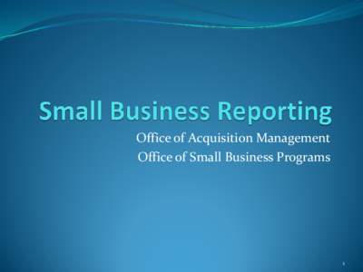 EPA Small Business Reporting