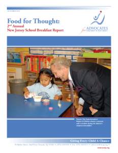 OCTOBER[removed]Food for Thought: 2nd Annual New Jersey School Breakfast Report
