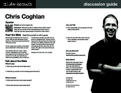discussion guide  Chris Coghlan Opener  Watch: the Chris Coghlan film.