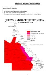 DROUGHT INFORMATION PACKAGE Current Drought Situation   