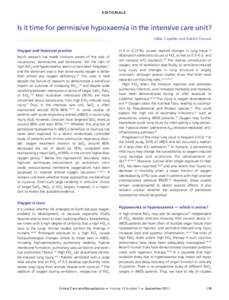 Acute respiratory distress syndrome / Oxygen toxicity / Oxygen therapy / Respiratory failure / Permissive hypercapnia / Mechanical ventilation / Hypoxemia / Sepsis / Pulmonary edema / Medicine / Intensive care medicine / Acute lung injury