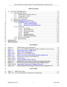 Title 40 CFR Part 191 Subparts B and C Compliance Recertification Application 2004