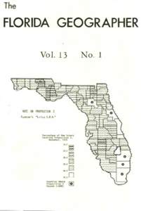 The  FLORIDA GEOGRAPHER Vol. 13