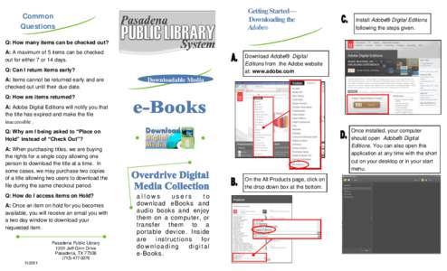 Getting Started— Downloading the Adobe® Common Questions