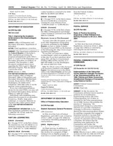 [removed]Federal Register / Vol. 68, No[removed]Friday, April 18, [removed]Rules and Regulations Dated: April 10, 2003. F.M. Rosa,