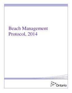 Beach Management Protocol, 2014