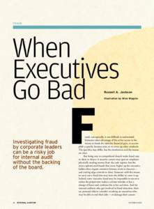Fraud  When Executives Go Bad
